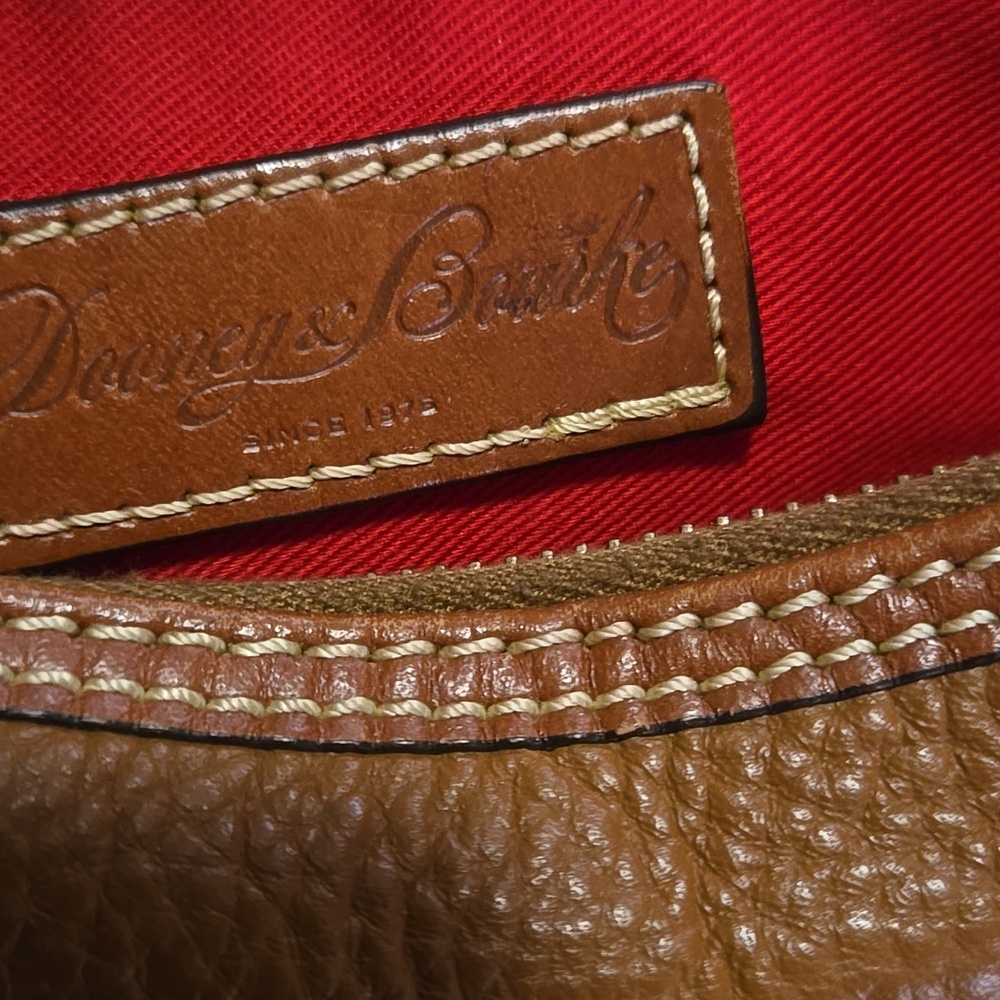 Dooney & Bourke Cognac Pebble Leather Hobo Bag Great Everyday Bag Roomy - Picture 11 of 13